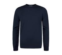 John Smedley Pullover Herren Slim Fit Rundhals Merinowolle blau, M