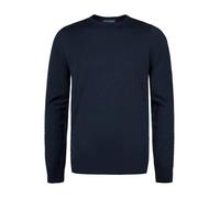 John Smedley Pullover Herren Slim Fit Rundhals Merinowolle blau, XXL