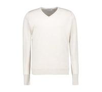 John Smedley Pullover Herren Slim Fit V-Ausschnitt Merinowolle grau, L