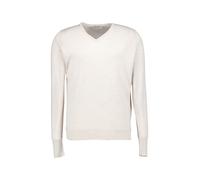 John Smedley Pullover Herren Slim Fit V-Ausschnitt Merinowolle grau, S