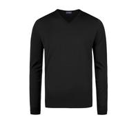 John Smedley Pullover Herren Slim Fit V-Ausschnitt Merinowolle grau, XL