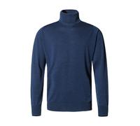 John Smedley Rollkragenpullover Herren Slim Fit Merinowolle blau, M