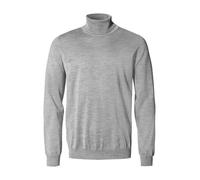 John Smedley Rollkragenpullover Herren Slim Fit Merinowolle grau, L