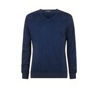 John Varvatos Drew Ls Silk Blend Magic Wash Vee Dark Navy Größe: M | Longsleeves Outlet | Herren | Blau