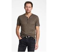 John Varvatos Dyer Slim Fit Ss Henley Elephant Größe: XS | Basic T-Shirts Outlet | Herren