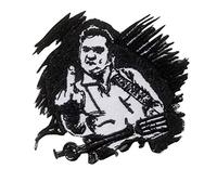 Johnny Cash Decor American Music Aufnäher Besticktes Patch zum Aufbügeln Applique Souvenir Zubehör