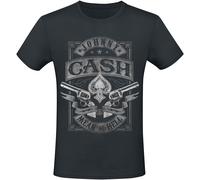 Johnny Cash Mean As Hell T-Shirt schwarz in L