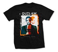 Johnny Cash Outlaw Photo offiziell Männer T-Shirt Herren (XX-Large)