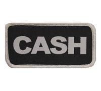 Johnny Cash Patch Cash Logo Nue offiziell offiziell Schwarz woven Sew on 76 x One Size