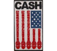 Johnny Cash Patch Flag Nue offiziell offiziell Weiß woven Sew on 63 x 92mm One Size