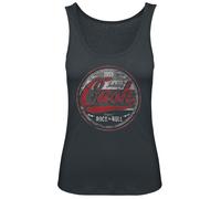 Johnny Cash Rock And Roll Top schwarz in XL