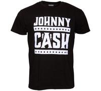 Johnny Cash - T-Shirt Simple Logo - schwarz M