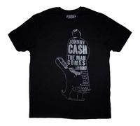 Johnny Cash T Shirt The Man Comes Around logo Nue offiziell Herren Schwarz