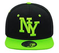 JOHNNY CHICOS NY New York süße Kindercap Kinder Cap Snapback 49-56cm Kopfumfang, Größe:Kinder;Farbe:NY Blk Grün