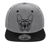 JOHNNY CHICOS NY New York süße Unisex Schwester Bruder Kindercap Smile Tiger Adler Prince Kinder Cap Snapback und Mütze ca. 49-58cm Kopfumfang (One Size, Kids-Geo-Dog-Grey)