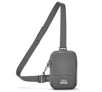 Johnny Urban Brusttasche Herren & Damen Grau - Arthur - Sling Bag mit verstellbarem Gurt für Freizeit, Festival, Urlaub - Umhängetasche mit Platz für Handy, Schlüssel, Geldbörse