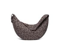 Johnny Urban Crossbody Bag Damen Braun Leo - Lou Large - Half Moon Schultertasche & Umhängetasche in Einem - Große Moon Bag Puffer Tasche aus Nylon & Polyester