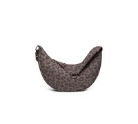 Johnny Urban Crossbody Bag Damen Braun Leo - Lou Medium - Half Moon Schultertasche & Umhängetasche in Einem - Moon Bag Puffer Tasche aus Nylon & Polyester