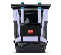 Johnny Urban Rolltop Rucksack Damen & Herren Schwarz Lila - Ashton - Tagesrucksack mit Laptopfach für Uni Arbeit Reise - Großer Backpack mit Extra Schuhfach - Wasserabweisend