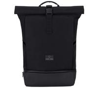 Johnny Urban Rucksack Herren & Damen Schwarz - Allen Large - Rolltop Backpack Groß für Fahrrad, Arbeit, Uni - Laptop Tagesrucksack mit Schuhfach - Wasserabweisend