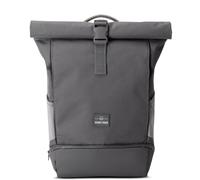 Johnny Urban Rucksack Damen & Herren Grau - Allen Medium - Rolltop Mit Laptopfach für Uni Fahrrad Business - 15L - Wasserabweisend