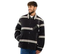 Johnny Urban Gefütterte Hemdjacke Herren Schwarz Beige - Jaro - Padded Overshirt für Herbst und Winter - Oversize Übergangsjacke Kariert - Leicht Gefüttert
