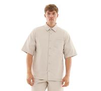 Johnny Urban Hemd Herren Kurzarm Beige - Mason - Oversize Kurzarmhemd mit Brusttasche - Casual Shirt für Sommer, Urlaub, Festival - Freizeithemd mit 240 GSM - Einfarbig