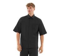 Johnny Urban Hemd Herren Kurzarm Schwarz - Mason - Oversize Kurzarmhemd mit Brusttasche - Casual Shirt für Sommer, Urlaub, Festival - Freizeithemd mit 240 GSM - Einfarbig