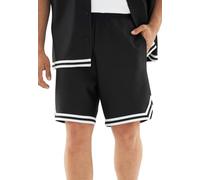 Johnny Urban Kurze Hose Herren Schwarz - Parker - Shorts mit Kordelzug - 260 GSM Stoffgewicht - Casual Basketball Shorts mit Taschen - Elastischer Bund - Freizeit Stoffhose