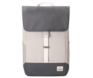 Johnny Urban Laptop Rucksack Damen & Herren & Herren Beige Grau - Mika - Moderner Notebook Backpack für Schule, Uni, Fahrrad - 14L - Stylischer Backpack - Wasserabweisend