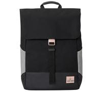 Johnny Urban Laptop Rucksack Damen & Herren Schwarz - Mika - Moderner Notebook Backpack für Schule, Uni, Fahrrad - 14L - Stylischer Backpack - Wasserabweisend