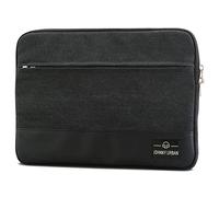 Johnny Urban Laptophülle 15-15.6 Zoll Anthrazit-Schwarz Canvas Laptop Sleeve 15-15.6" Schutzhülle Laptoptasche Hülle Case für Dell HP ASUS Acer Lenovo UVM. - Notebook Tasche aus Baumwolle