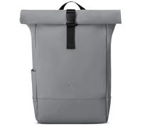 Johnny Urban Rolltop Rucksack Damen & Herren Grau - Harvey - Laptop Backpack für Uni, Arbeit, Business, City, Schule - Tagesrucksack Groß - Matte PU Beschichtung - Wasserabweisend