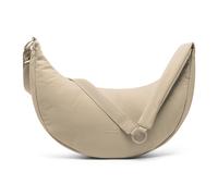 Johnny Urban Crossbody Bag Damen Beige - Lou Large - Half Moon Schultertasche & Umhängetasche in Einem - Große Moon Bag Puffer Tasche aus Nylon & Polyester
