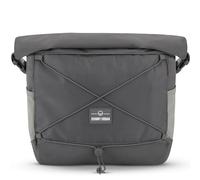 Johnny Urban Messenger Bag Herren Damen Grau - Dylan - Rolltop Schultertasche mit abnehmbaren Schultergurt - Zubehör für Travel Outdoor Camping Rucksack - Viele Taschen & Fächer
