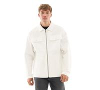 Johnny Urban Overshirt Herren Weiß - Cameron - Oversize Jacke für Frühling & Sommer - Hemdjacke mit Reißverschluss - Freizeithemd - 100% Baumwolle