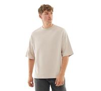 Johnny Urban Oversized Tshirt Herren & Damen Beige - Vic - Heavy Cotton Basic T-Shirt Oversize - Boxy Streetwear Fit - Halbarm Shirt Unisex - 100% Baumwolle - Einfarbig
