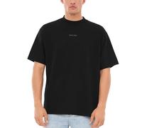 Johnny Urban Oversized Tshirt Herren & Damen Schwarz - Sammy - Heavy Basic Kurzarm T-Shirt Oversize - Enganliegender Kragen - Unisex - 100% Baumwolle - Einfarbig