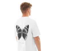 Johnny Urban Oversized Tshirt Herren & Damen Weiß - Sammy Chrome Butterfly - Heavy Cotton T-Shirt Oversize - Streetwear Fit - Halbarm Shirt Unisex - 100% Baumwolle