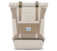 Johnny Urban Rolltop Rucksack Damen & Herren Grau Beige - Ashton - Tagesrucksack mit Laptopfach für Uni Arbeit Reise - Großer Backpack mit Extra Schuhfach - Wasserabweisend
