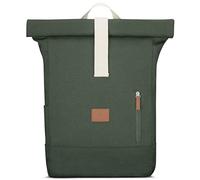 Johnny Urban Rolltop Rucksack Damen & Herren Grün - Adam Large - 16" Laptop Fach - Robustes Baumwoll Canvas - Wasserabweisend