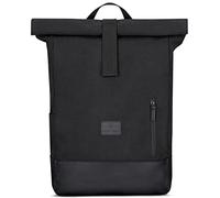 Johnny Urban Rolltop Rucksack Damen & Herren Schwarz - Adam Large - 16" Laptop Fach - Robustes Baumwoll Canvas - Wasserabweisend