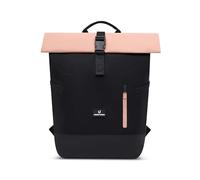Johnny Urban Rolltop Rucksack Damen & Herren Schwarz Rosa - Luca Small - Tagesrucksack mit Laptopfach für Arbeit Uni Schule Reise - 11 l - Wasserabweisend