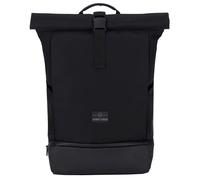 Johnny Urban Rolltop Rucksack Damen & Herren Schwarz ALLEN, Roll Top Backpack für Schule, Uni, Arbeit, Laptop Fach 15,6 Zoll, Wasserabweisend