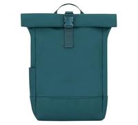 Johnny Urban Rucksack Damen Grün - Harvey Medium - Rolltop Mit Laptopfach für Uni Business City - 15L - Matte PU Beschichtung - Wasserabweisend