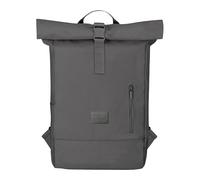 Johnny Urban Rucksack Damen & Herren Grau - Robin Medium - Rolltop Mit Laptopfach für Uni Business Fahrrad - 15L - Nachhaltig - Wasserabweisend
