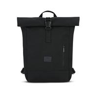 Johnny Urban Rucksack Damen & Herren Klein Schwarz - Robin Small - Kleiner Rolltop Daypack mit 12 Zoll Laptopfach - Tagesrucksack für Uni City Business - Wasserabweisend