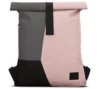 Johnny Urban Rucksack Damen & Herren Rosa Grau - Oskar - Moderner Turnbeutel Rolltop für Sport und Reisen - Diebstahlsicherer Tagesrucksack - Wasserabweisend