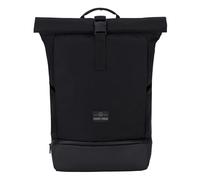 Johnny Urban Rucksack Herren & Damen Schwarz - Allen Large - Rolltop Backpack Groß für Fahrrad, Arbeit, Uni - Laptop Tagesrucksack mit Schuhfach - Wasserabweisend