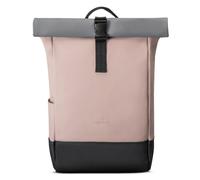 Johnny Urban Rolltop Rucksack Damen & Herren Rosa Grau - Harvey - Laptop Backpack für Uni, Arbeit, Business, City, Schule - Tagesrucksack Groß - Matte PU Beschichtung - Wasserabweisend